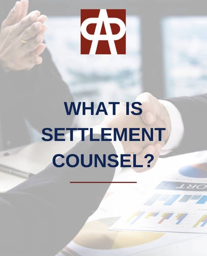 What is Settlement Counsel?